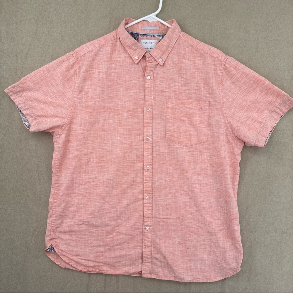 Denim & Flower Coral Casual Button-Down Shirt